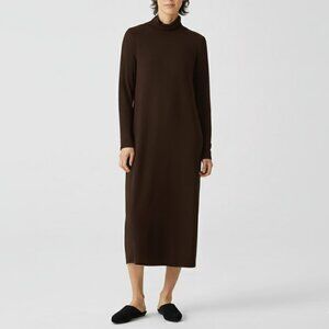 Eileen Fisher Brown Midi Dress